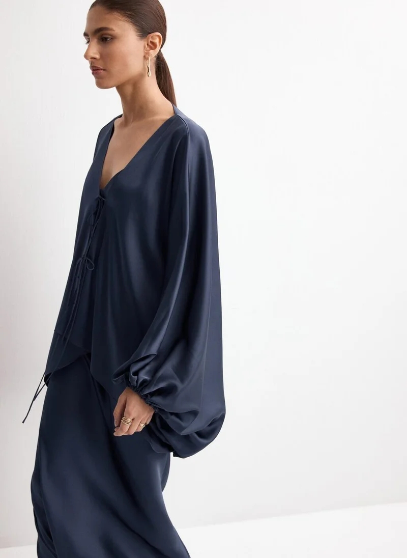 MANGO Puffed sleeves jacket